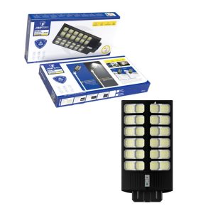 Ηλιακό φωτιστικό δρόμου σε μαύρο χρώμα