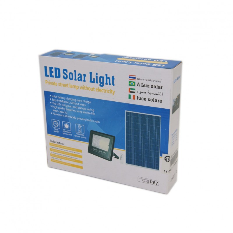 LED ΗΛΙΑΚΟΣ ΠΡΟΒΟΛΕΑΣ SOLAR 40W IP67 LED-8840