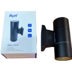 Φωτιστικό Τοίχου - Απλίκα Αρχιτεκτονικού Φωτισμού Εσωτερικού/Εξωτερικού Χώρου Up or Down RH Μαύρο