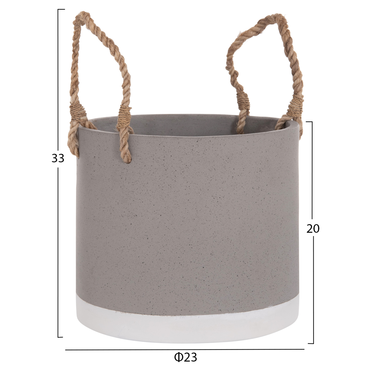 ΓΛΑΣΤΡΑ ΕΣ. ΧΩΡΟΥ FB94690S FIBER CEMENT ΓΚΡΙ & ΣΧΟΙΝΙ Φ23x20Υεκ. - Image 2