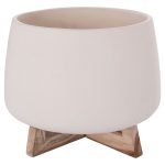 ΓΛΑΣΤΡΑ ΕΣ.ΧΩΡΟΥ FB94674.02L ΛΕΥΚΟ FIBER CEMENT--TEAK ΒΑΣΗ 29x29x23