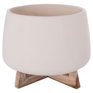 ΓΛΑΣΤΡΑ ΕΣ.ΧΩΡΟΥ FB94674.02L ΛΕΥΚΟ FIBER CEMENT--TEAK ΒΑΣΗ 29x29x23