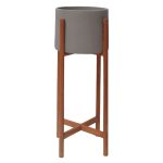 ΓΛΑΣΤΡΑ ΕΣΩΤ.ΧΩΡΟΥ FB94684.03L FIBER CEMENT ΧΡΩΜΑ ΓΚΡΙ--ΒΑΣΗ TEAK Φ25x65Υ