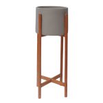 ΓΛΑΣΤΡΑ ΕΣΩΤ.ΧΩΡΟΥ FB94684.03S FIBER CEMENT ΧΡΩΜΑ ΓΚΡΙ--ΒΑΣΗ TEAK Φ25x55Υ