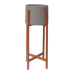 ΓΛΑΣΤΡΑ ΕΣΩΤ.ΧΩΡΟΥ FB94684.03S FIBER CEMENT ΧΡΩΜΑ ΓΚΡΙ--ΒΑΣΗ TEAK Φ25x55Υ