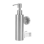 Αυτός ο ποιοτικός διανομέας υγρού σαπουνιού από ανοξείδωτο ατσάλι είναι μια κομψή και ανθεκτική επιλογή για καθημερινή χρήση στο μπάνιο