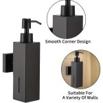 Αυτός ο ποιοτικός διανομέας υγρού σαπουνιού από ανοξείδωτο ατσάλι είναι μια κομψή και ανθεκτική επιλογή για καθημερινή χρήση στο μπάνιο