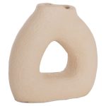 ΕΠΙΤΡΑΠΕΖΙΟ ΔΙΑΚΟΣΜΗΤΙΚΟ ΒΑΖΟ FB94667.02S ΤΕΡΑΚΟΤΑ ΣΕ ΚΡΕΜ--17.5x6.5x17Υεκ.