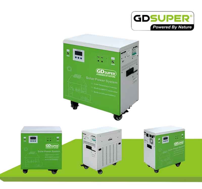 Το Ηλιακό Σύστημα Ενέργειας 1500W της GDSUPER είναι μια ολοκληρωμένη λύση παραγωγής και αποθήκευσης ενέργειας