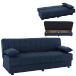 ΚΑΝΑΠΕΣ ΚΡΕΒΑΤΙ ΤΡΙΘΕΣΙΟΣ ΜΠΛΕ FB93239.07 180x83x74Y εκ.