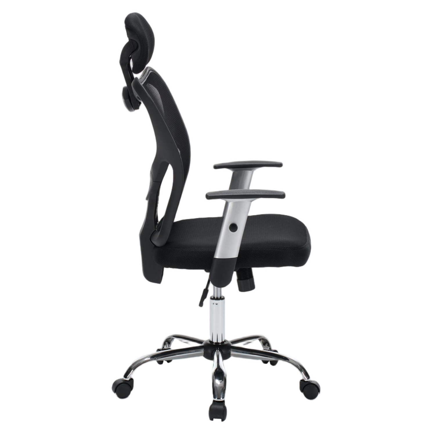 ΚΑΡΕΚΛΑ ΓΡΑΦΕΙΟΥ FB91207.01 ΜΑΥΡΟΣ ΣΚΕΛΕΤΟΣ-ΜΑΥΡΟ MESH 63x61x125Υεκ - Image 4