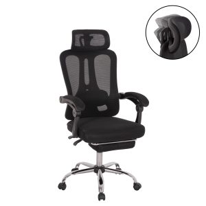 ΚΑΡΕΚΛΑ ΓΡΑΦΕΙΟΥ FB918258.01 ΜΑΥΡΟ MESH-ΜΑΥΡΟΣ ΣΚΕΛΕΤΟΣ NYLON 61x62x123Υ