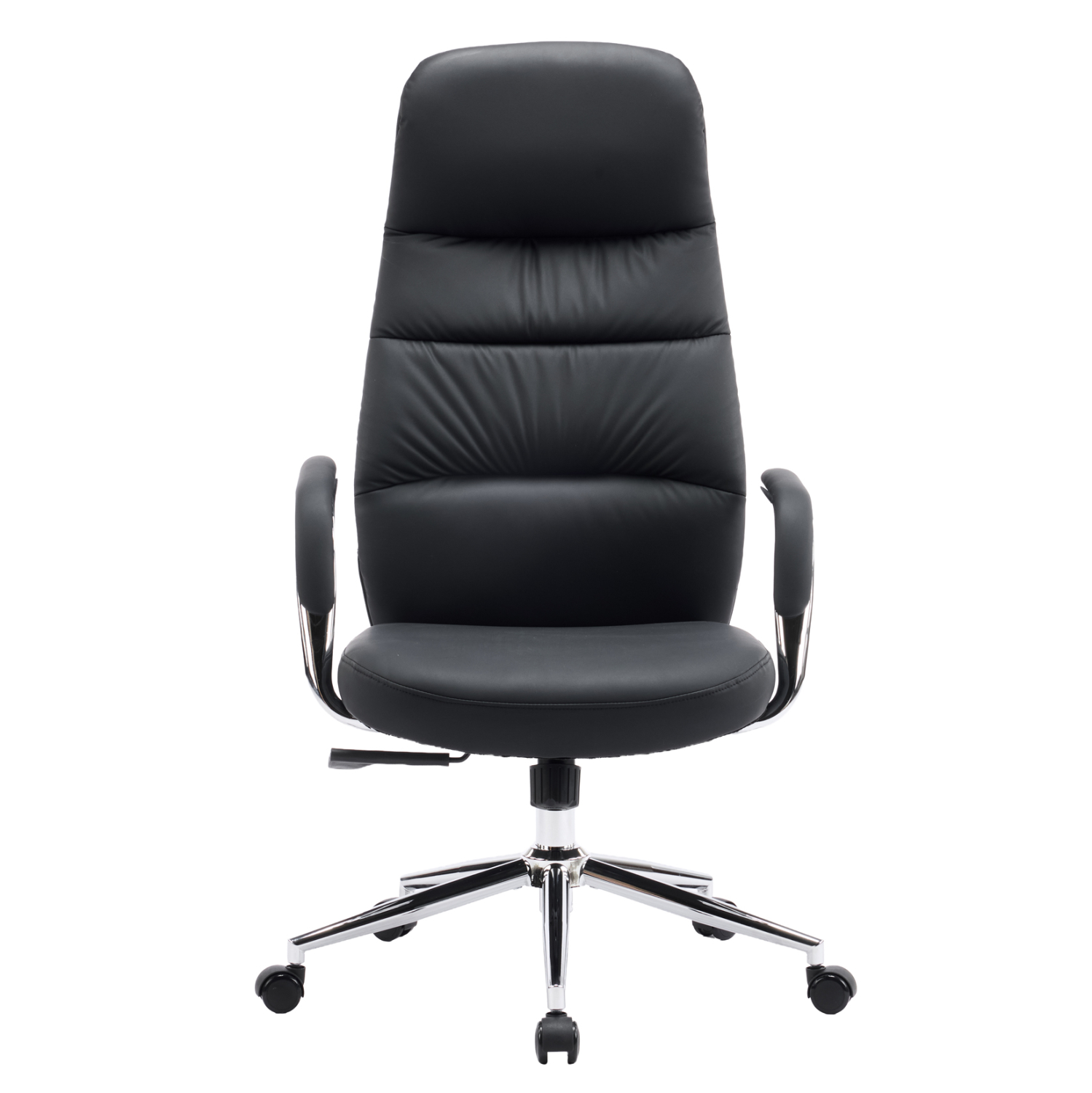 ΚΑΡΕΚΛΑ ΓΡΑΦΕΙΟΥ FB918355.01 ΜΑΥΡΟ PU ΔΕΡΜΑ--ΒΑΣΗ ΧΡΩΜΙΟΥ 67x66x121Υεκ - Image 3