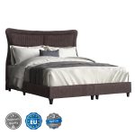 ΚΡEΒΑΤΙ ΔΙΠΛΟ FB9715.02 ΥΦΑΣΜΑ TEDDY ΚΑΦΕ--ΓΙΑ ΣΤΡΩΜΑ 160x200εκ.