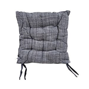 Μαξιλάρι καρέκλας διπλής όψης - 40x40cm - 720190 - Black/Grey