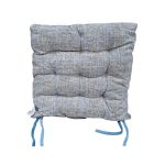 Μαξιλάρι καρέκλας διπλής όψης - 40x40cm - 720190 - Blue/Grey