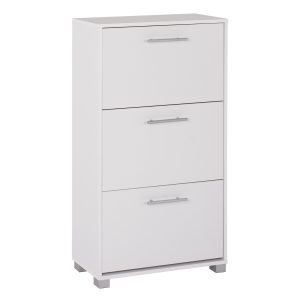 ΠΑΠΟΥΤΣΟΘΗΚΗ ΜΕΛΑΜΙΝΗΣ 3ΘΕΣΕΩΝ FB92221.05 ΛΕΥΚΗ 62Χ24Χ110Υ εκ.