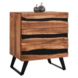 ΣΥΡΤΑΡΙΕΡΑ ΑΠΟ ΜΑΣΙΦ ΞΥΛΟ ΑΚΑΚΙΑΣ FB98361.11 80x38x86Y εκ.