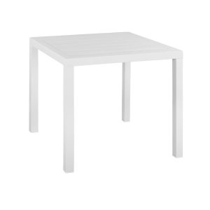 ΤΡΑΠΕΖΙ ΑΛΟΥΜΙΝΙΟΥ ΣΕ ΛΕΥΚΗ ΑΠΟΧΡΩΣΗ 80Χ80X75