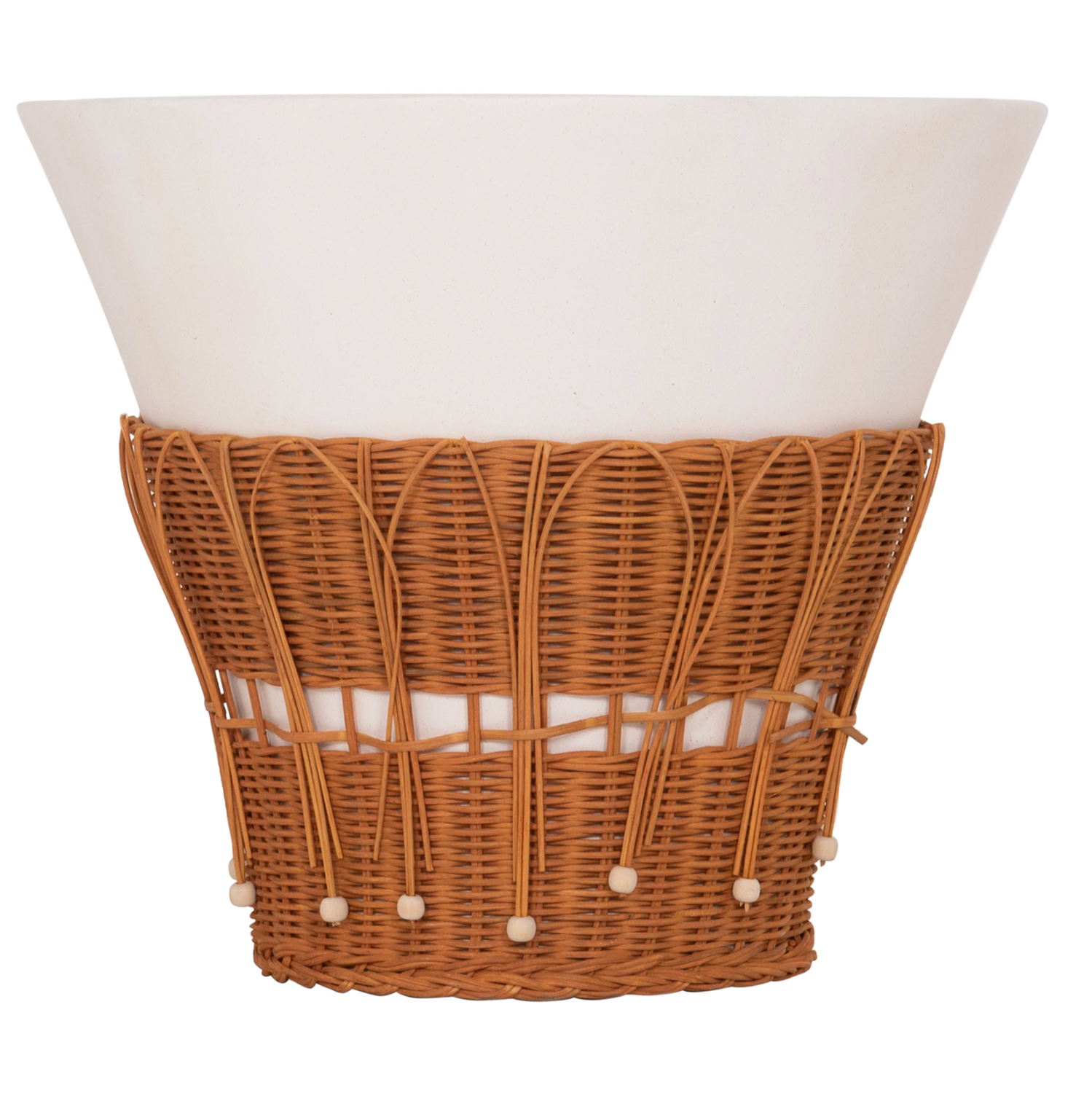 ΤΡΑΠΕΖΙ ΣΑΛΟΝΙΟΥ FB918164.02L FIBER CEMENT ΛΕΥΚΟ-ΦΥΣΙΚΟ RATTAN--Φ55x45Υεκ - Image 3