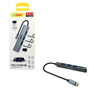 <p data-start="92" data-end="371">Πολυλειτουργικός αντάπτορας Hub Type-C σε USB με 4 θύρες