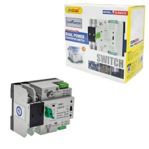 <p data-start="104" data-end="359">Αυτόματος διακόπτης μεταγωγής διπλής τροφοδοσίας κατάλληλος για εναλλαγή μεταξύ δύο πηγών ρεύματος