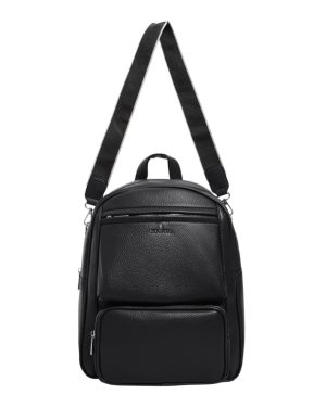 BAG TO BAG Σακίδιο πλάτης QC-1202 - Μαύρο ΓΥΝΑΙΚΕΙΕΣ ΤΣΑΝΤΕΣ > SPRING – SUMMER 2026 > Σακίδια Πλάτης - Γυναικείες Τσάντες