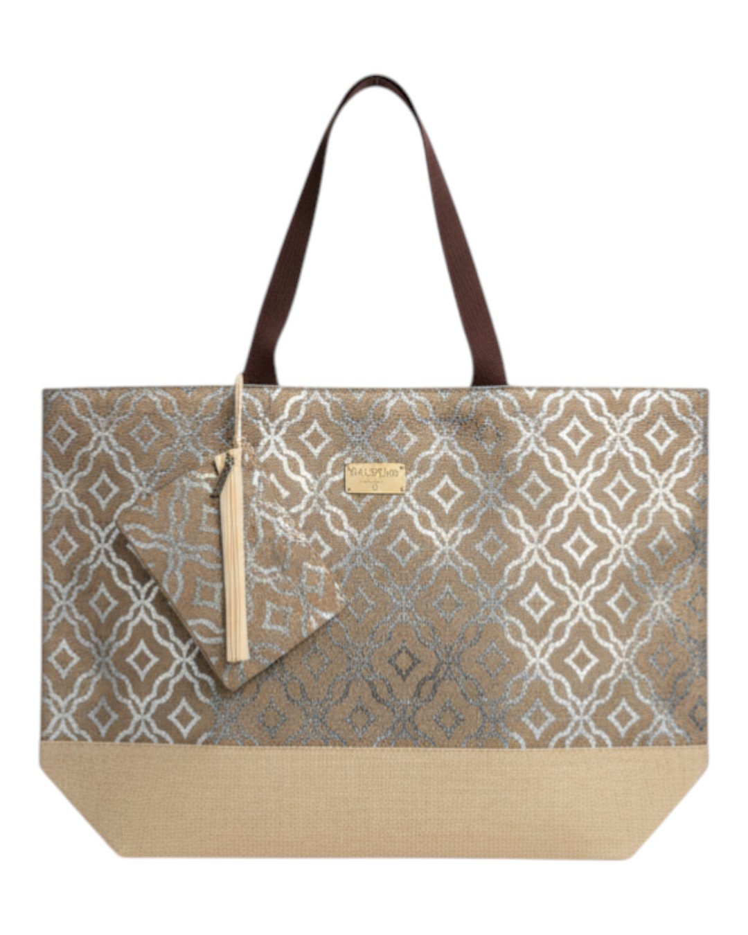 BAG TO BAG Τσάντα θαλάσσης YY1119 - Καφέ ΓΥΝΑΙΚΕΙΕΣ ΤΣΑΝΤΕΣ > SPRING – SUMMER 2026 > Τσάντες Θαλάσσης - Γυναικείες Τσάντες