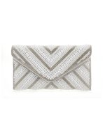BAG TO BAG Τσάντα φάκελος clutch MD2433 - Ασπρο ΓΥΝΑΙΚΕΙΕΣ ΤΣΑΝΤΕΣ > SPRING – SUMMER 2026 > Βραδινά Τσαντάκια / Clutch - Γυναικείες Τσάντες