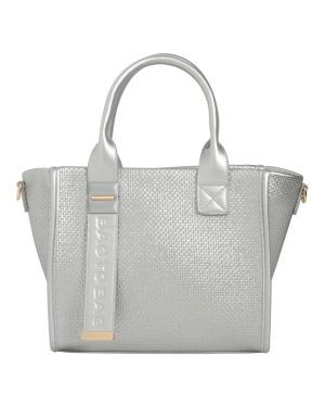 BAG TO BAG Τσάντα χειρός BTB0031 - Ασημί ΓΥΝΑΙΚΕΙΕΣ ΤΣΑΝΤΕΣ > SPRING – SUMMER 2026 > Τσάντες Χειρός - Γυναικείες Τσάντες