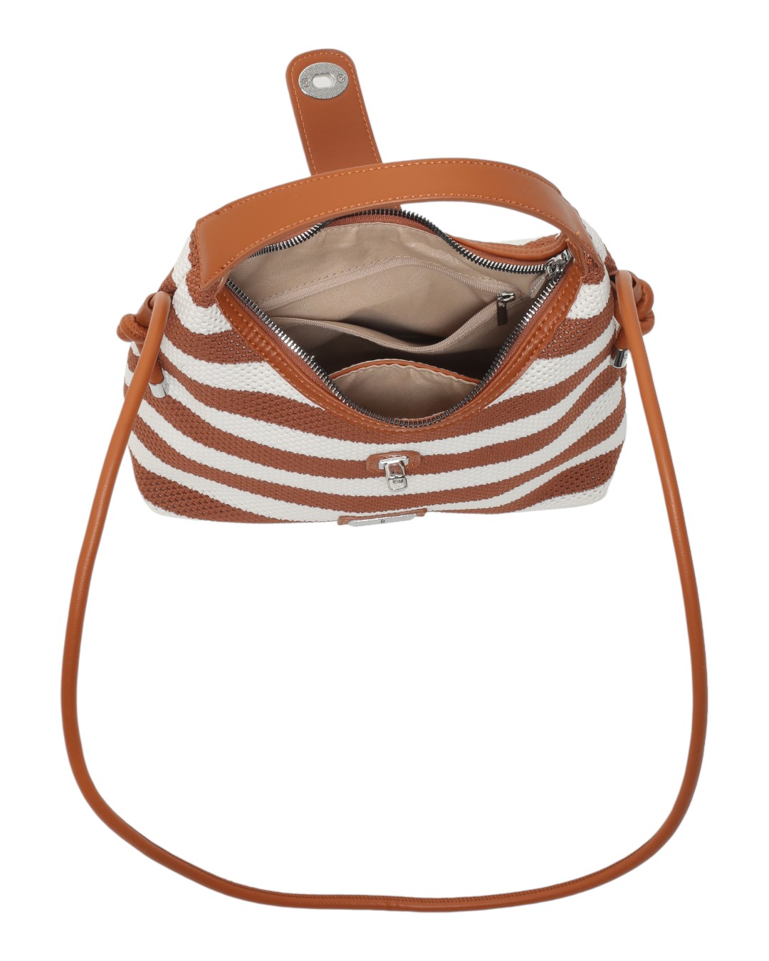 Τσάντα χειρός F2566-2L - Brown BAG TO BAG - Image 2