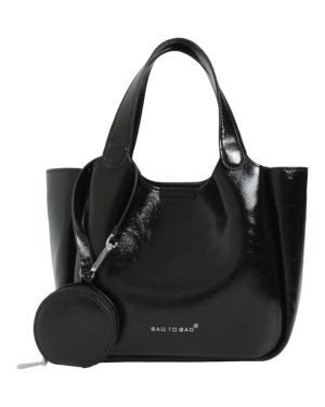 BAG TO BAG Τσάντα χειρός KX2509 - Μαύρο ΓΥΝΑΙΚΕΙΕΣ ΤΣΑΝΤΕΣ > SPRING – SUMMER 2026 > Τσάντες Χειρός - Γυναικείες Τσάντες