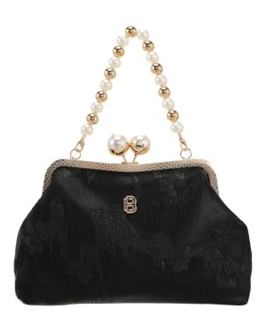 BAG TO BAG Τσάντα  χειρός LB-11567 - Μαύρο ΓΥΝΑΙΚΕΙΕΣ ΤΣΑΝΤΕΣ > SPRING – SUMMER 2026 > Βραδινά Τσαντάκια / Clutch - Γυναικείες Τσάντες