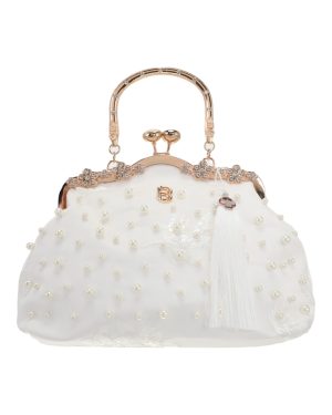 BAG TO BAG Τσάντα χειρός LB11569 - Ασπρο ΓΥΝΑΙΚΕΙΕΣ ΤΣΑΝΤΕΣ > SPRING – SUMMER 2026 > Βραδινά Τσαντάκια / Clutch - Γυναικείες Τσάντες