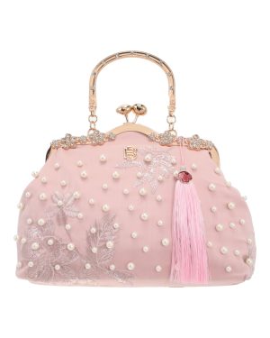 BAG TO BAG Τσάντα χειρός LB11569 - Ροζ ΓΥΝΑΙΚΕΙΕΣ ΤΣΑΝΤΕΣ > SPRING – SUMMER 2026 > Βραδινά Τσαντάκια / Clutch - Γυναικείες Τσάντες