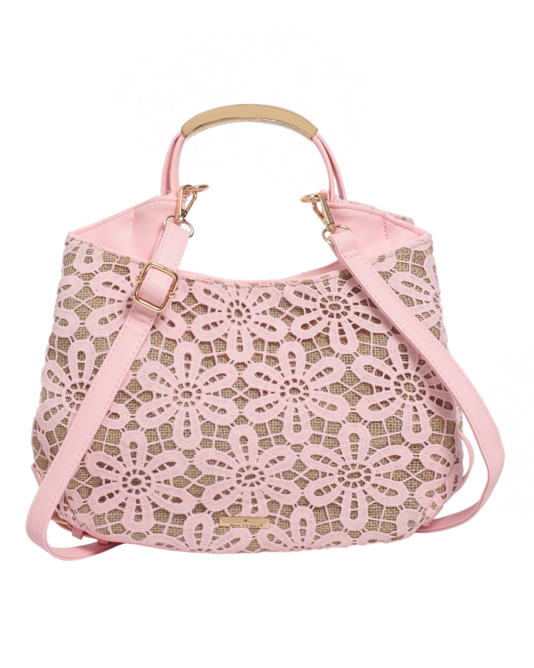 Τσάντα χειρός WJS5181H - Ροζ BAG TO BAG - Image 4