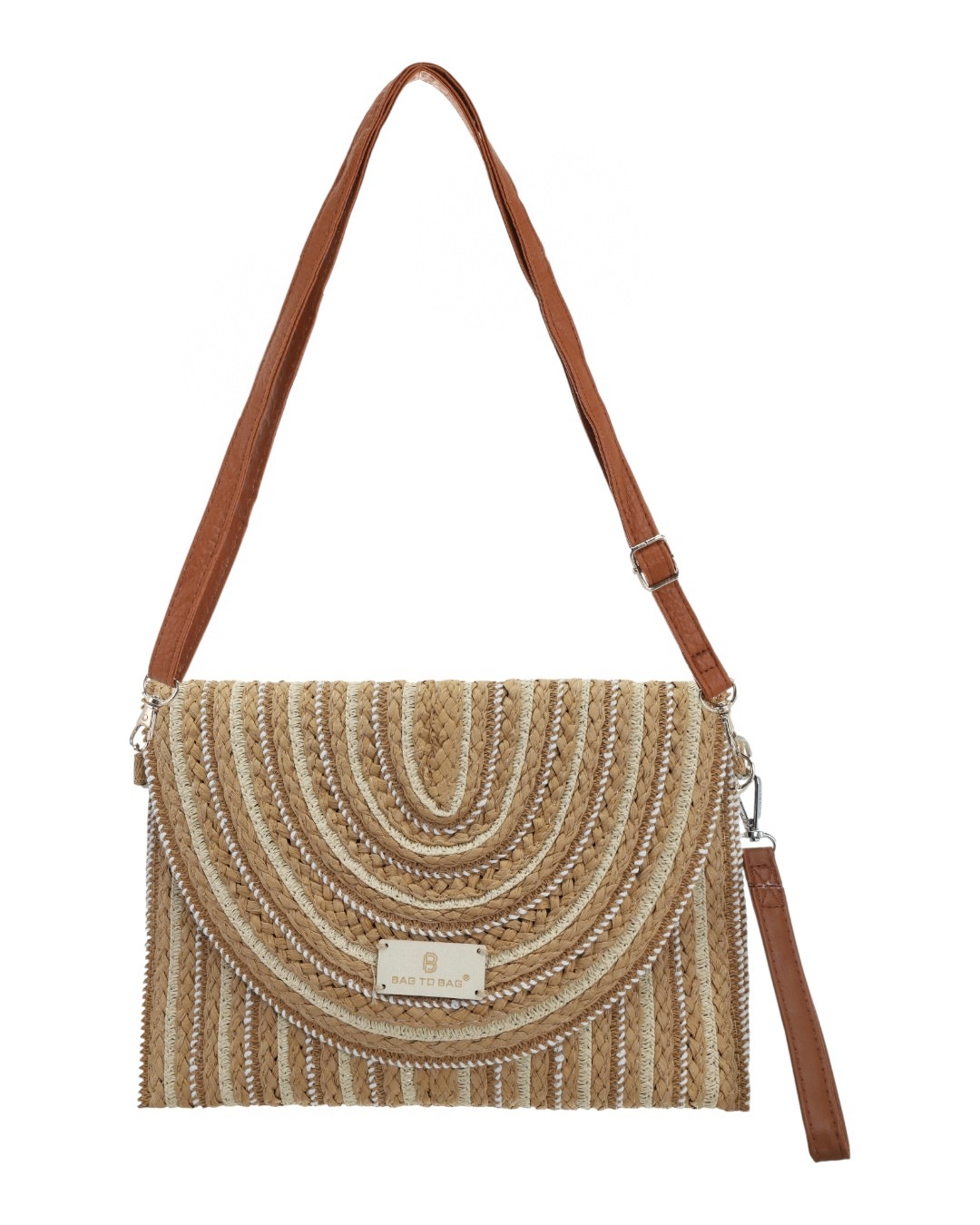 Τσάντα χειρός XY-2670 - Μπέζ BAG TO BAG - Image 3