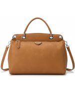 BAG TO BAG Τσάντα χειρός XY-37013 - Brown ΓΥΝΑΙΚΕΙΕΣ ΤΣΑΝΤΕΣ > SPRING – SUMMER 2026 > ΕΚΘΕΣΗ > Τσάντες Χειρός - Γυναικείες Τσάντες