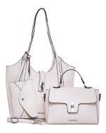 BAG TO BAG Τσάντα ώμου  JX-2665 - Ασπρο ΓΥΝΑΙΚΕΙΕΣ ΤΣΑΝΤΕΣ > SPRING – SUMMER 2026 > ΕΚΘΕΣΗ > Τσάντες Ωμου - Γυναικείες Τσάντες