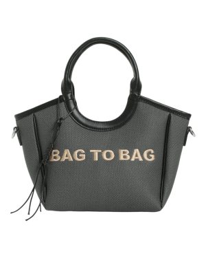 BAG TO BAG Τσάντα ώμου KX2507 - Μαύρο ΓΥΝΑΙΚΕΙΕΣ ΤΣΑΝΤΕΣ > SPRING – SUMMER 2026 > Τσάντες Ωμου - Γυναικείες Τσάντες