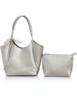 BAG TO BAG Τσάντα ώμου  XY-37006 - Ασημί ΓΥΝΑΙΚΕΙΕΣ ΤΣΑΝΤΕΣ > SPRING – SUMMER 2026 > ΕΚΘΕΣΗ > Τσάντες Ωμου - Γυναικείες Τσάντες