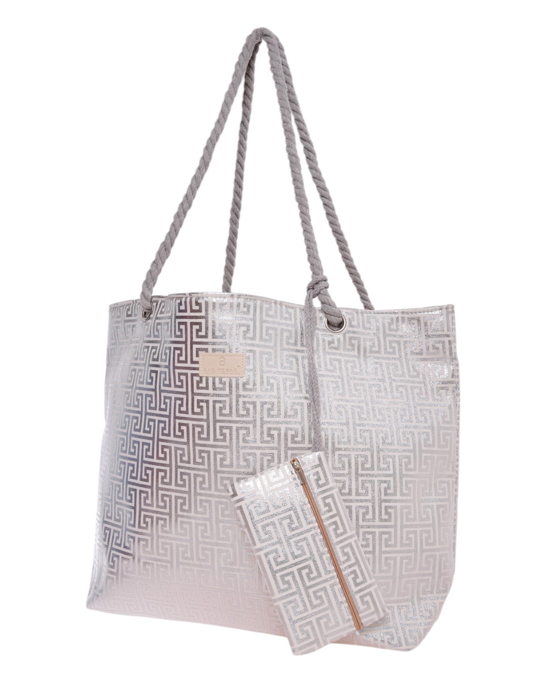 Τσαντα θαλασσης 9601 - Ασημί BAG TO BAG - Image 2