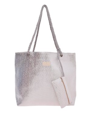 BAG TO BAG Τσαντα θαλασσης 9601 - Ασημί ΓΥΝΑΙΚΕΙΕΣ ΤΣΑΝΤΕΣ > SPRING – SUMMER 2026 > Τσάντες Ωμου - Γυναικείες Τσάντες > Τσάντες Θαλάσσης - Γυναικείες Τσάντες