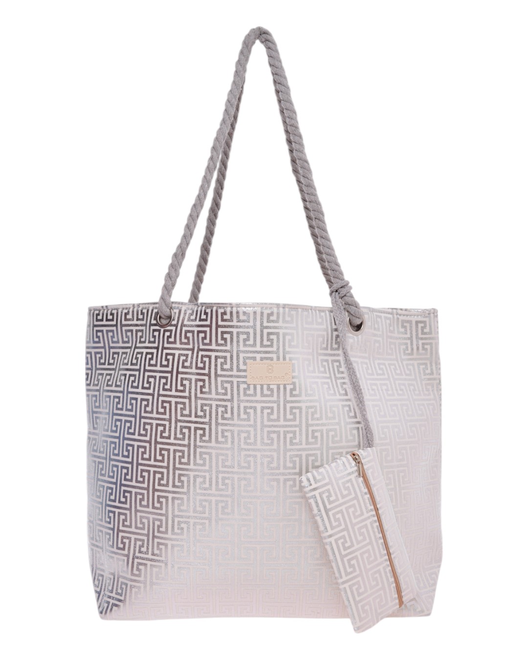 BAG TO BAG Τσαντα θαλασσης 9601 - Ασημί ΓΥΝΑΙΚΕΙΕΣ ΤΣΑΝΤΕΣ > SPRING – SUMMER 2026 > Τσάντες Ωμου - Γυναικείες Τσάντες > Τσάντες Θαλάσσης - Γυναικείες Τσάντες