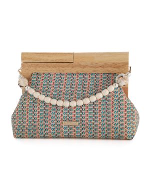 BAG TO BAG Ψάθινη τσάντα χειρός MD2401 - Rainbow ΓΥΝΑΙΚΕΙΕΣ ΤΣΑΝΤΕΣ > SPRING – SUMMER 2026 > Τσάντες Φάκελοι - Γυναικείες Τσάντες > Βραδινά Τσαντάκια / Clutch - Γυναικείες Τσάντες > Τσάντες Χειρός - Γυναικείες Τσάντες