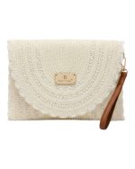 BAG TO BAG Ψάθινη τσάντα χειρός XY-2626 - Ασπρο ΓΥΝΑΙΚΕΙΕΣ ΤΣΑΝΤΕΣ > SPRING – SUMMER 2026 > Τσάντες Χειρός - Γυναικείες Τσάντες