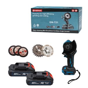 <p data-start="118" data-end="382">Ισχυρός ασύρματος γωνιακός τροχός GN-721 με τεχνολογία brushless κινητήρα για υψηλή απόδοση σε κοπή και λείανση. Σχεδιασμένος για επαγγελματική αλλά και οικιακή χρήση