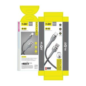 KLGO ΚΑΛΩΔΙΟ ΔΕΔΟΜΕΝΩΝ USB ΣΕ TYPE-C 1m S-53
