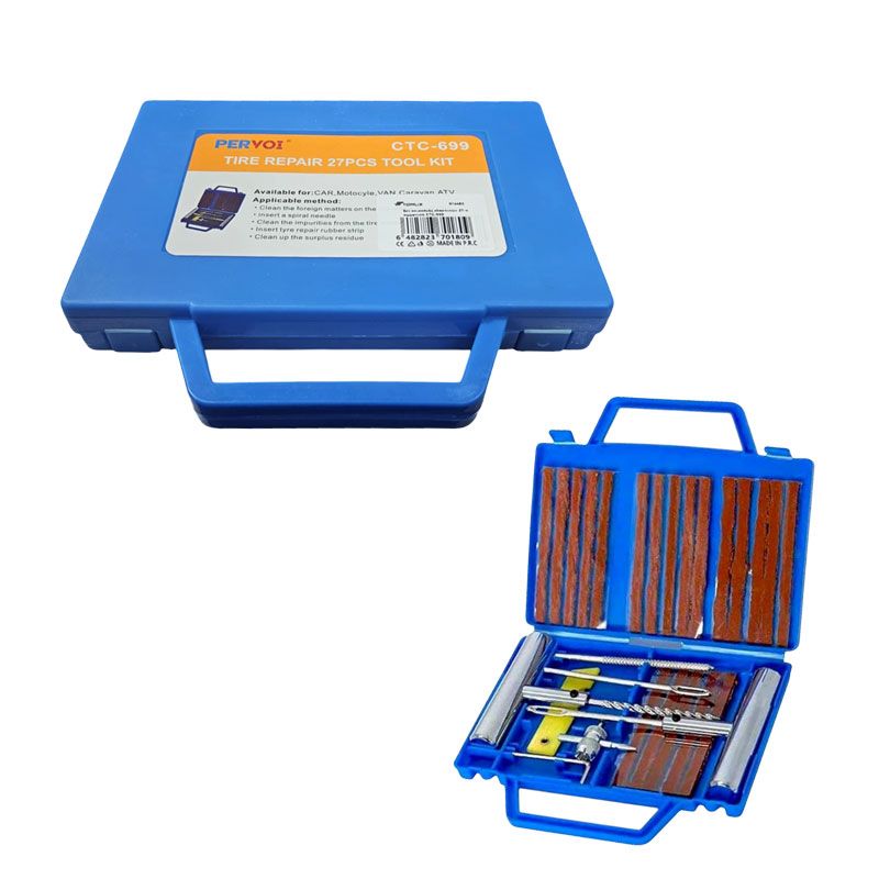 Πρακτικό και πλήρες σετ επισκευής ελαστικών 27 τεμαχίων