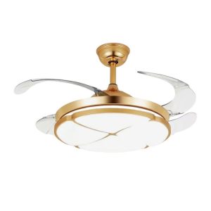 Ανεμιστήρας οροφής & φωτιστικό - DS-6604 - 2*48W - 431620 - Gold